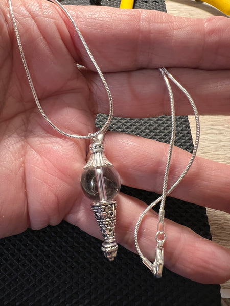 Serpentine Crystal necklace