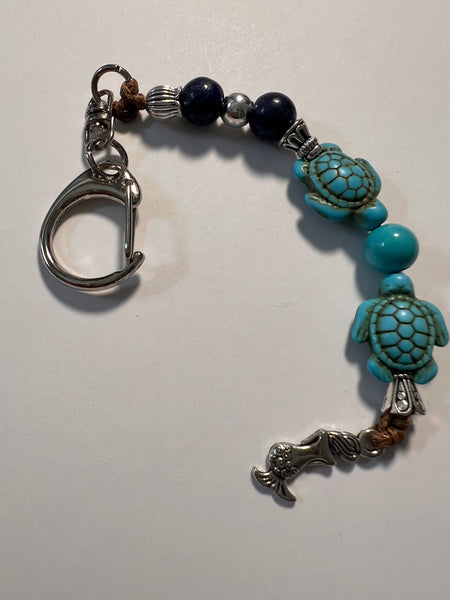 Mermaid turtle keychain