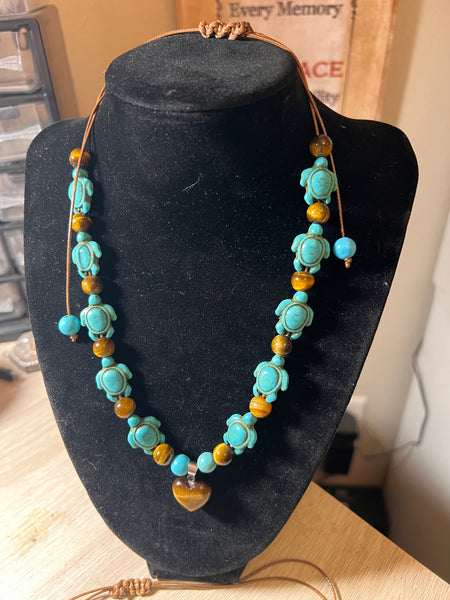 Corded slide Necklace