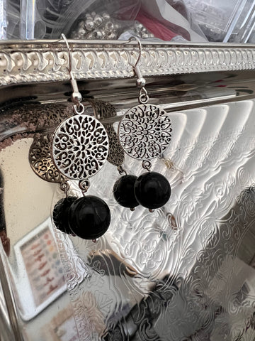 Obsidian Earrings