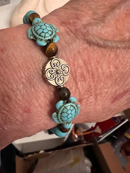Medallion Turtle Bracelet