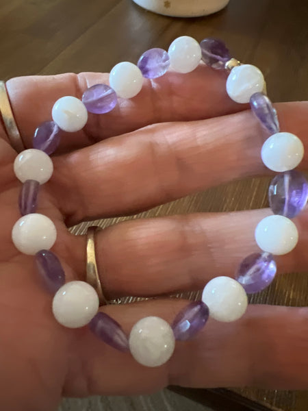 Moonstone and Amethyst