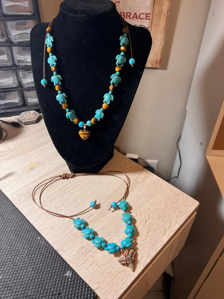 Corded slide Necklace