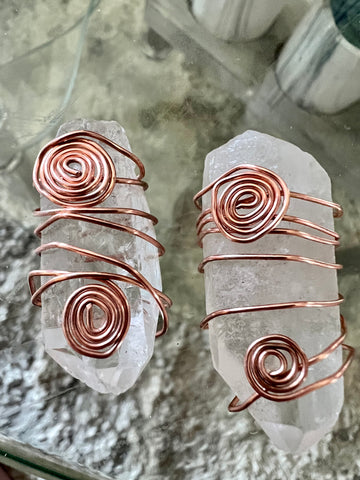 Copper wrapped Crystal set