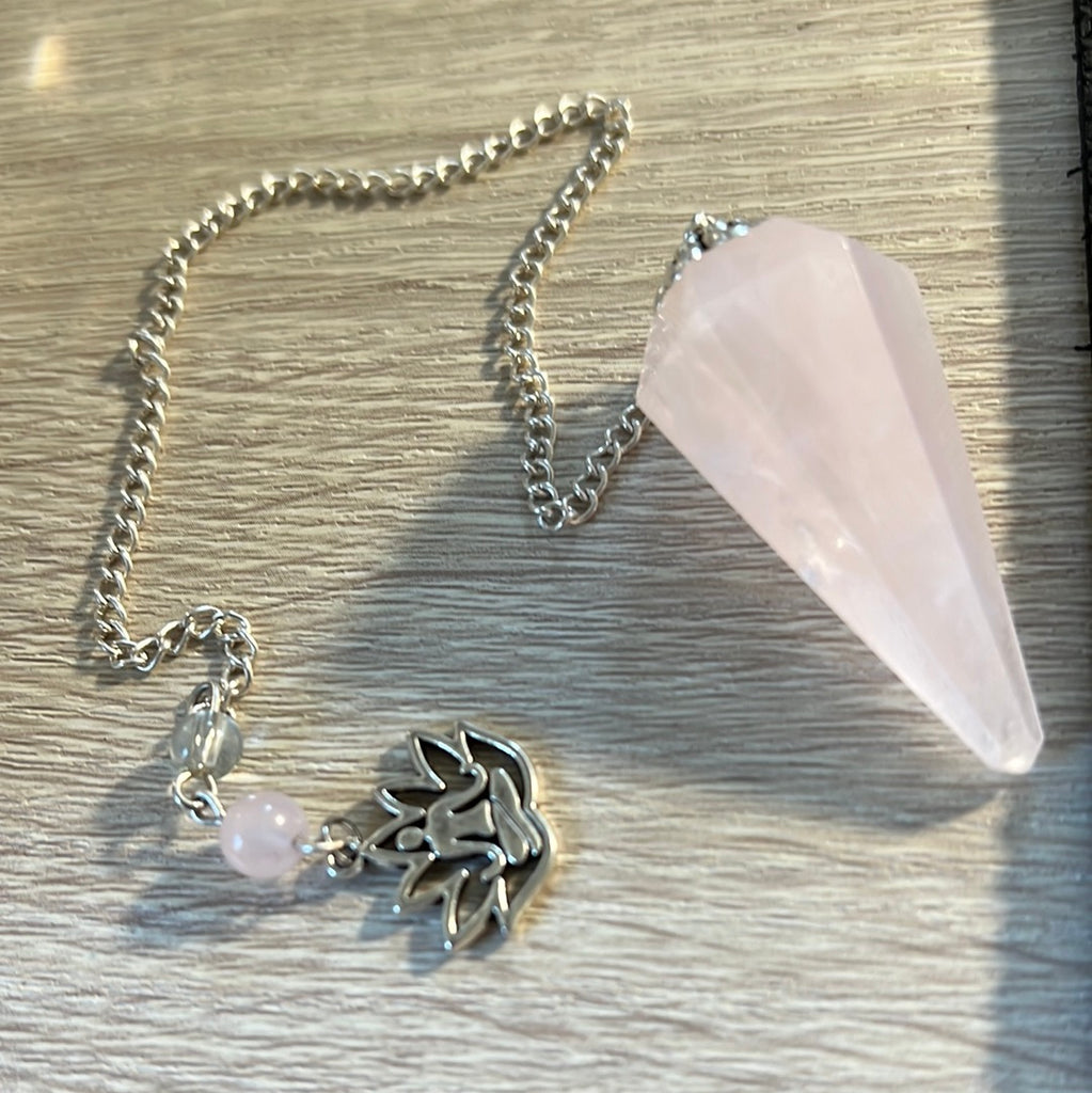 Rose Pendulum Rose Quartz pendulum – Gem Designs by Marcia