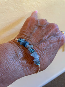 Blue Topaz / Aquamarine Bracelet